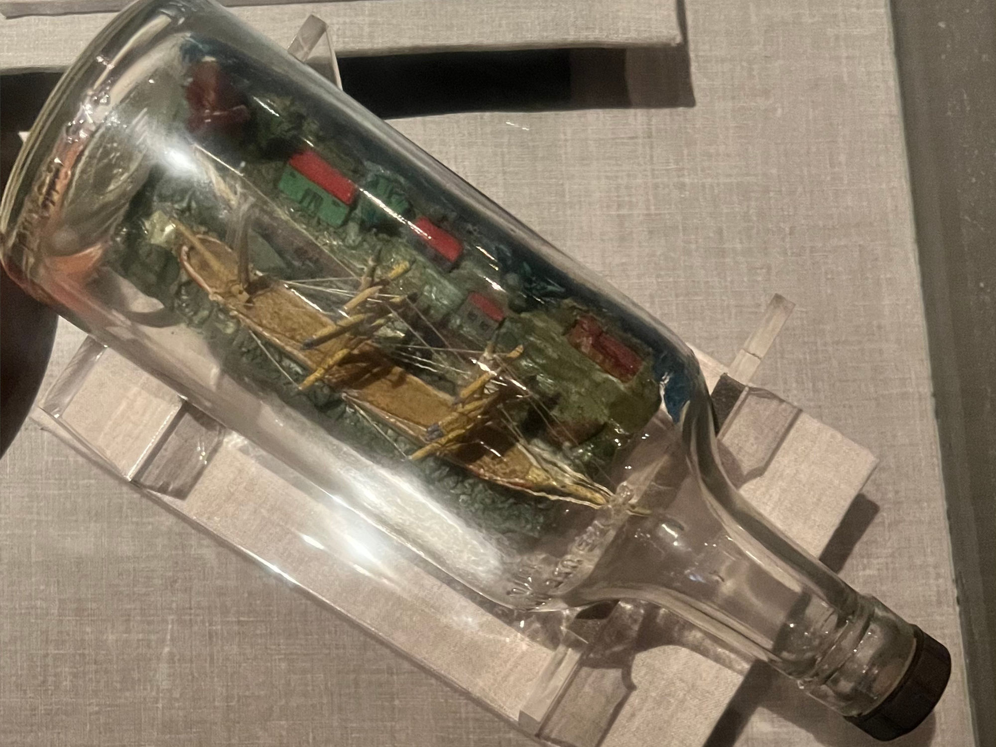 German POW Ship in a Bottle