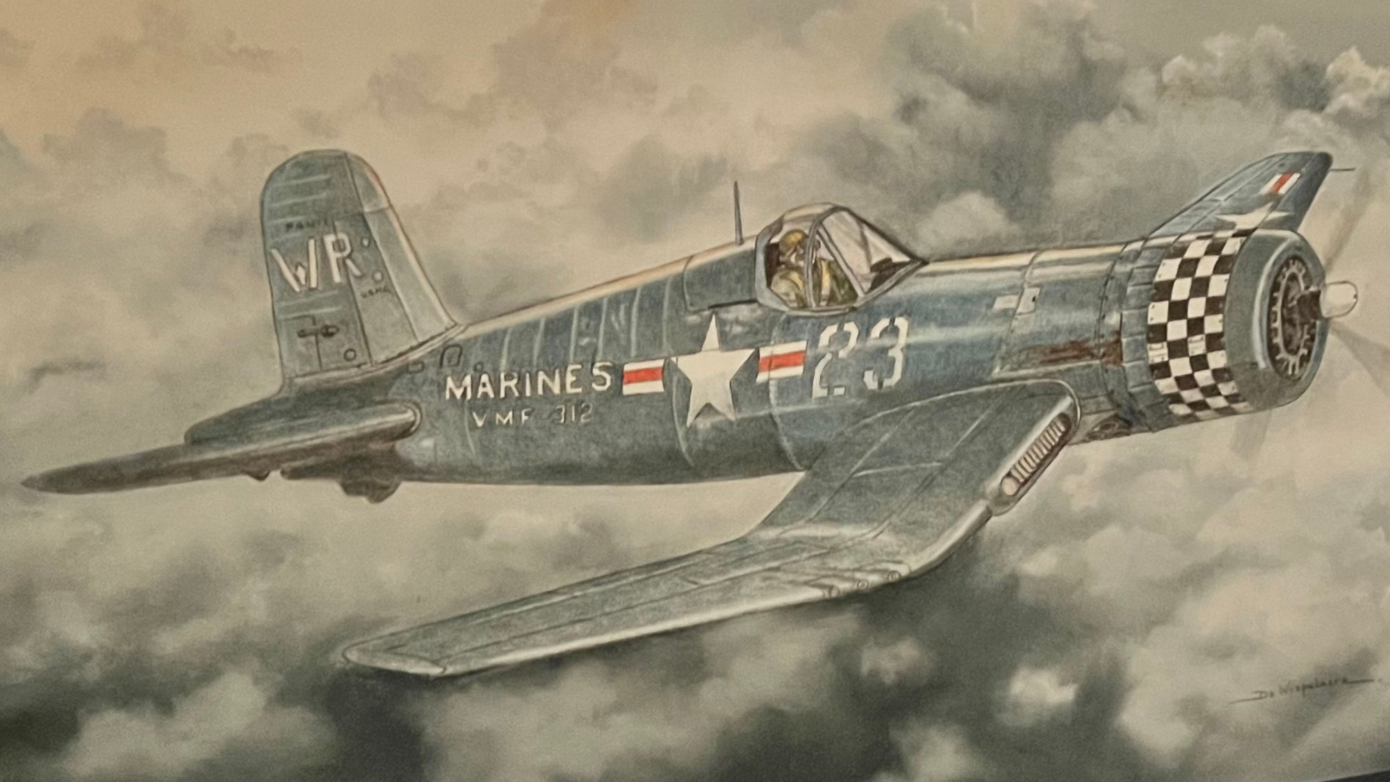 Painting WWII Marines Plane