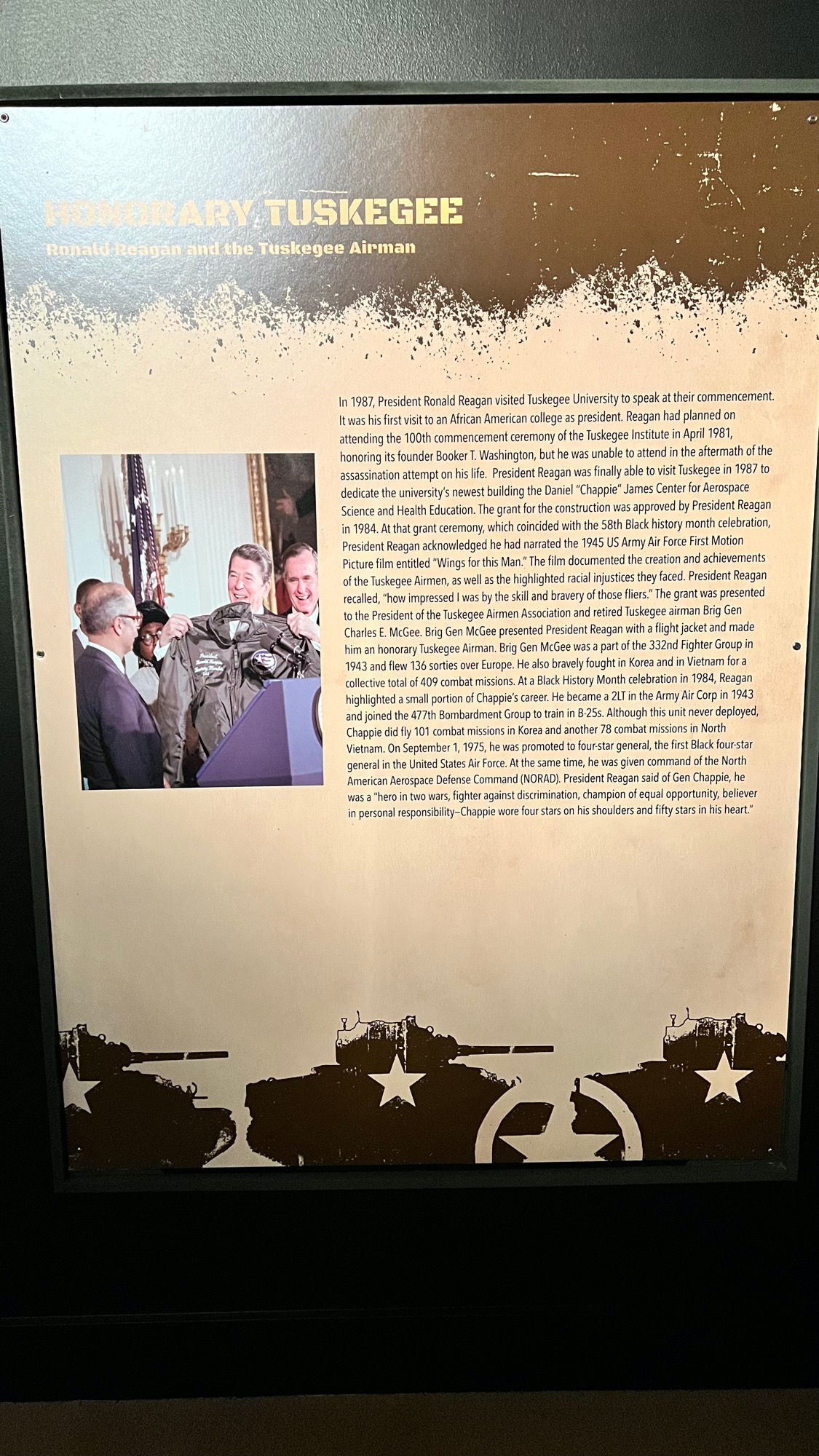 Tuskegee Airmen Reagan Honorary
