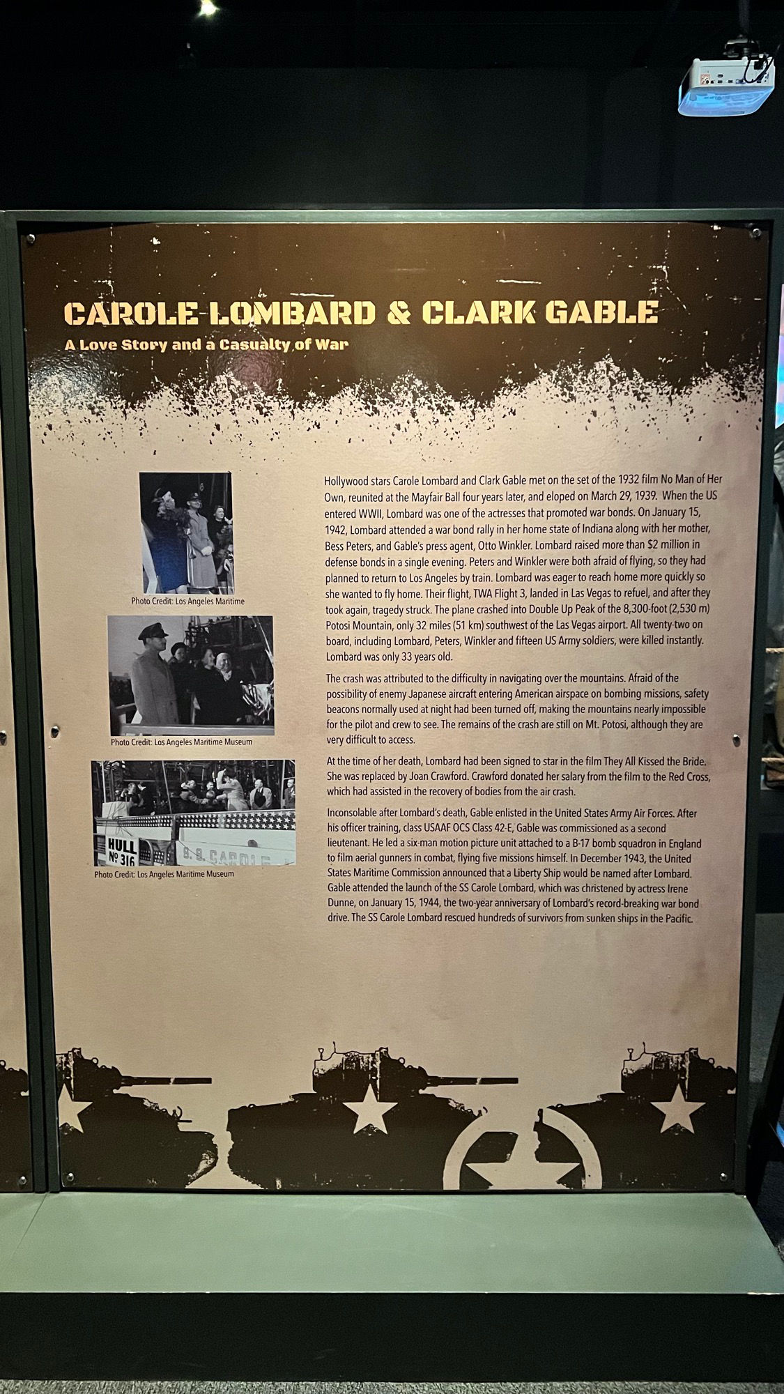 WWII Carole Lombard & Clark Gable