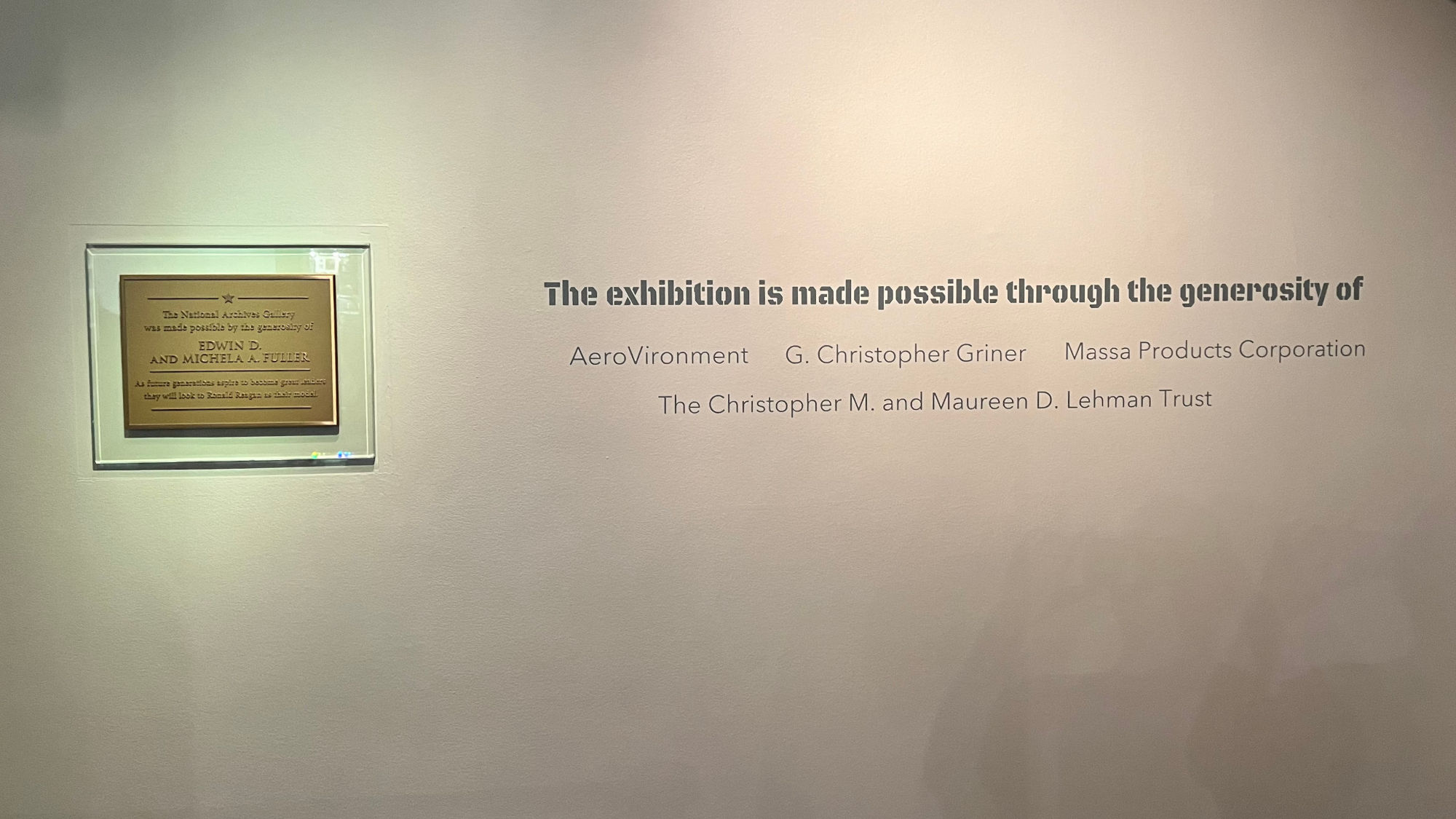 Exhibit Made Possible By WWII Exhibit Made Possible By
