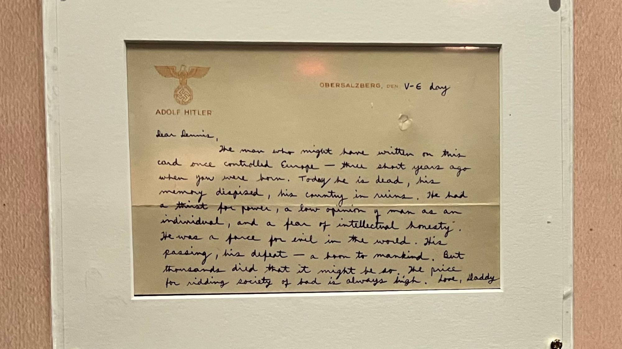 Helms Letter to Son WWII Helms Letter to Son